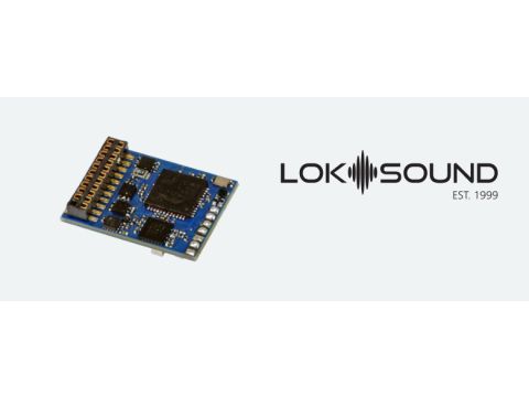 ESU LokSound 5 - Fx DCC/MM/SX/M4 "Leerdecoder", 21MTC NEM660, Retail, mit Lautsprecher 11x15mm (ESU58219)
