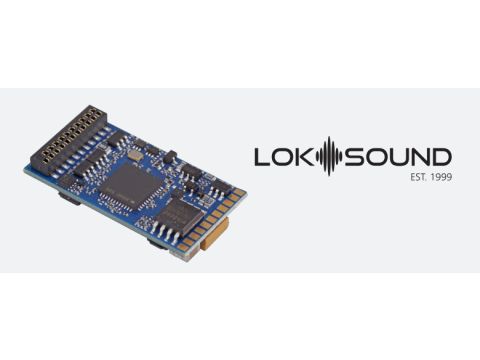 ESU LokSound 5 - DCC/MM/SX/M4 "Leerdecoder", 8-pin NEM652, Retail, mit Lautsprecher 11x15mm (ESU58410)