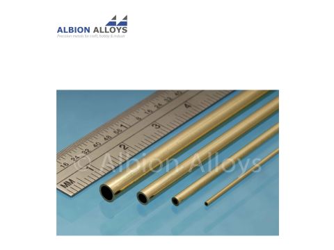 Albion Alloys Messing Rundrohr - 10 x 0.45 mm (BT10M)