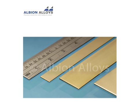 Albion Alloys Messing Streif - 25 x 1.6 mm (BS10M)
