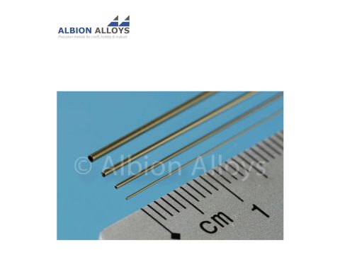 Albion Alloys Mikro Messing Rundrohr - 1.4 x 1.2 mm (MBT14)