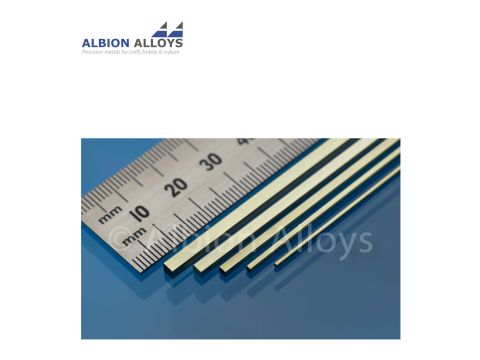 Albion Alloys Rechteck Messing Stange - 1   x 1   mm (SBW10)