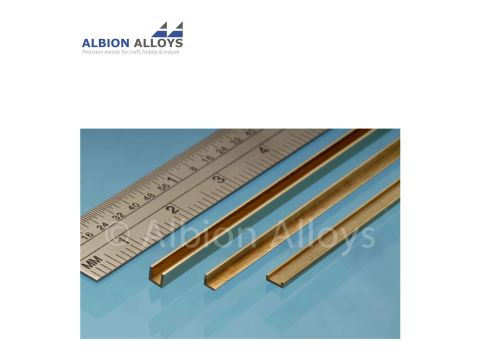 Albion Alloys U Profil - Messing - 1.5 x 1.5 x 1.5 mm (UC2)