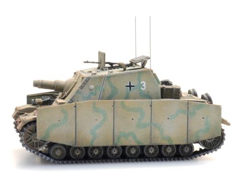Artitec WM Sturmpanzer IV Brummbär Tarnung -  Fertigmodell aus Resin, lackiert - H0 / 1:87 (AR6870405)