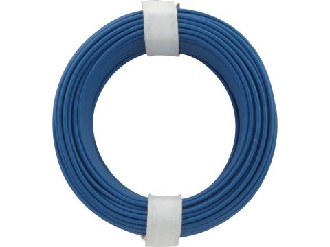 Donau Elektronik Kupferschalt Litze LiY - 0.14mm² - blau - 10m (DO118-2)