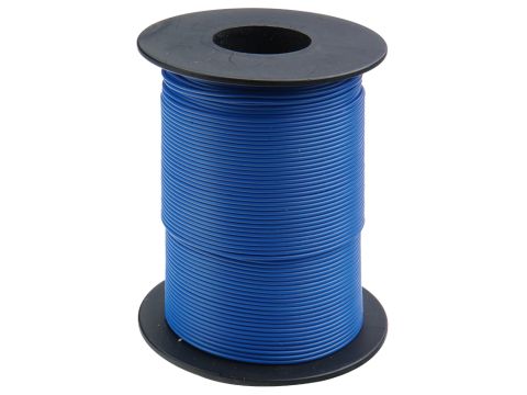 Donau Elektronik Kupferschalt Litze LiY - 0.14mm² - blau - 100m (DO119-12)