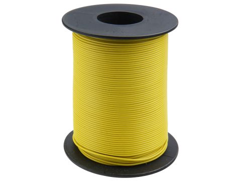 Donau Elektronik Kupferschalt Litze LiY - 0.14mm² - gelb - 100m (DO119-13)