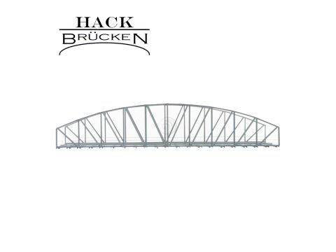 Hack Brücken Bogenbrücke - 2-gleisig B46-2 - Grau - 46cm - H0 / 1:87 (13330)