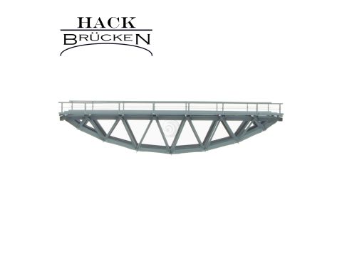 Hack Brücken Fischbauchbrücke - 2-gleisig B28-2 - Grau - 29,5cm - H0 / 1:87 (13100)