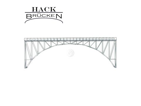 Hack Brücken Hochbogenbrücke - 1-gleisig H60 - Grau - 60cm - H0 / 1:87 (15050)