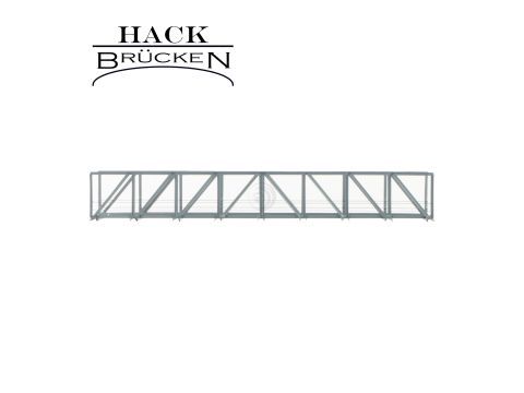 Hack Brücken Vorflutbrücke - 1-gleisig V30 - Grau - 30cm - H0 / 1:87 (10150)