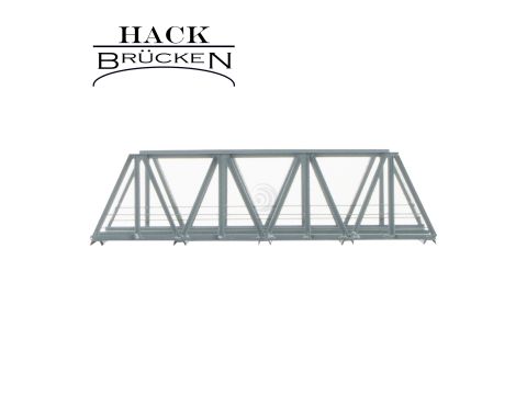 Hack Brücken Vorflutbrücke - 2-gleisig V18-2 - Grau - 18cm - H0 / 1:87 (10110)