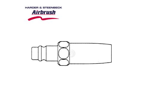 Harder & Steenbeck Ausblasdüse regulierbar - Stecknippel NW 7,2mm (102224)
