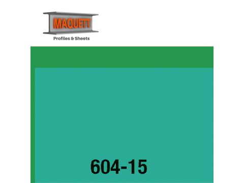 Maquett PVC-Blatt - Folie - Transparant Grün - 194x320x0,10mm (604-15)