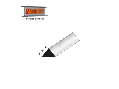 Maquett Styrene Profile - Dreieck 90 - Länge: 330mm - Weiß - 1,0mm / 0.04" (405-51-3-v)