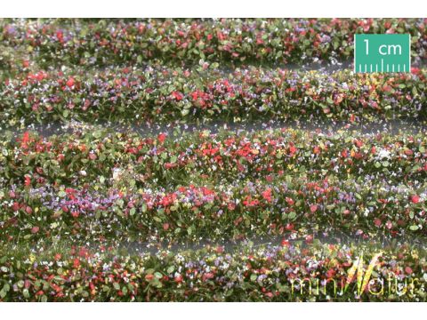 Mininatur Blütenstreifen - Bunt - ca. 67cm - H0 / TT (731-29S)
