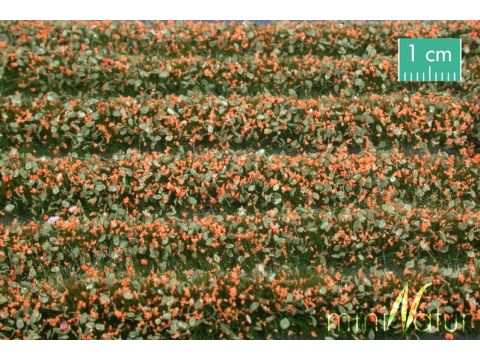 Mininatur Blütenstreifen - Orange - ca. 67cm - H0 / TT (731-25S)