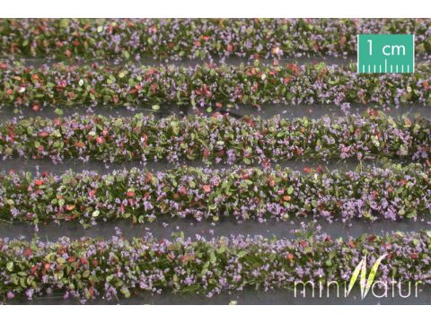 Mininatur Blütenstreifen - Violett - ca. 67cm - H0 / TT (731-24S)