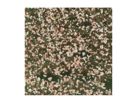 Silhouette Kirschbaumblüten - Rose - ca. 15x4cm - H0 / TT (927-25S)