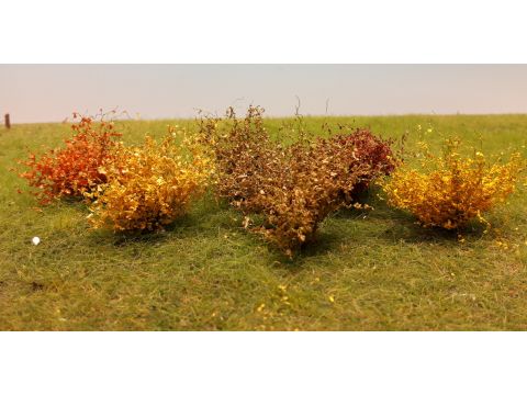 Silhouette Sträucher-Sortiment - Herbst - ca. 3cm - H0 / TT (252-14)