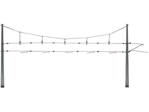 Sommerfeldt Profi-Quertragwerk 0,7mm,Bausatz,o.Masten - H0 / 1:87 (188)