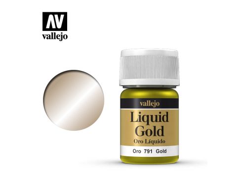 Vallejo Liquid Gold - Gold (Alcohol Based) - 32 ml / 1.08 fl oz (70791)