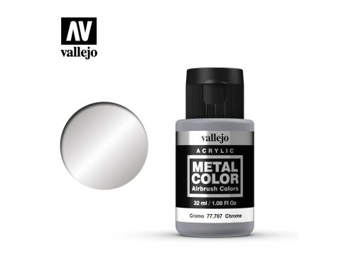 Vallejo Metal Color - Chrome - 32 ml / 1.08 fl oz (77707)