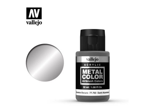 Vallejo Metal Color - Dark Aluminium - 32 ml / 1.08 fl oz (77703)