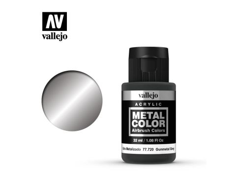 Vallejo Metal Color - Gunmetal Grey - 32 ml / 1.08 fl oz (77720)