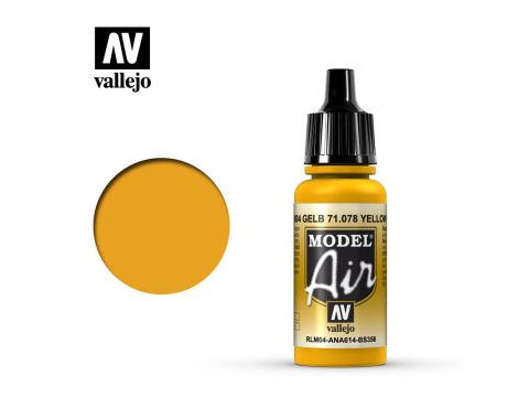 Vallejo Model Air - Gold Yellow - 17 ml (71.078)
