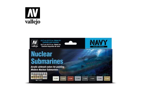 Vallejo Model Air Sets - Nuclear Submarines (8) - 17 ml. (71.611)