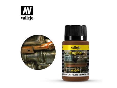 Vallejo Weathering Effects - Brown Engine Soot - 40 ml (73.818)