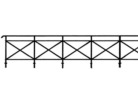 Weinert Modellbau Gitter f.Brücken 84 cm 1St H0 - H0 / 1:87 (3251)