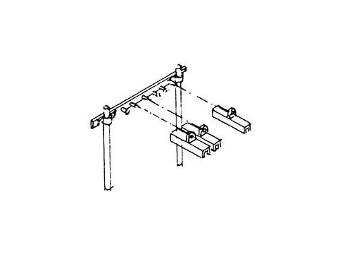 Weinert Modellbau Rollenhalter, Einzelhauben - H0 / 1:87 (7214)