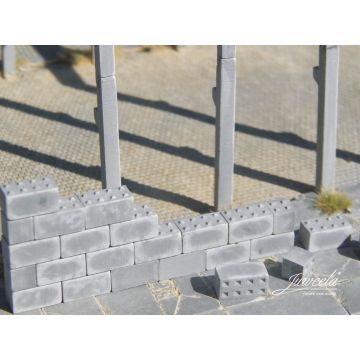 Juweela Betonblöcke mit Noppen (8er/4er) - Beton -  - N / Z (JW21631)