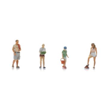 Artitec Campingglück: Geschirrspülen -  Fertigmodell aus Resin, lackiert - H0 / 1:87 (AR5870096)