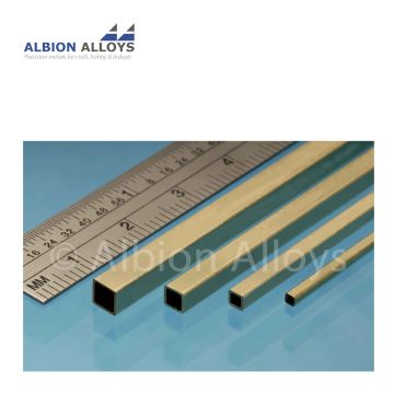 Albion Alloys Messing Vierkantrohr - 1.6  mm (SSB1M)