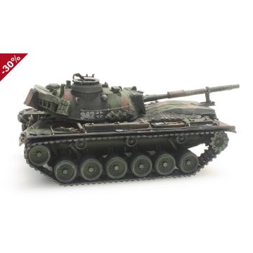 Artitec BRD M48 A2 G A2 Flecktarnung Eisenbahntransport -  Fertigmodell aus Resin, lackiert - H0 / 1:87 (AR6870079)