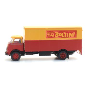 Artitec DAF Kabine '64, Koffer-Lkw "Zirkus Boltini" -  Fertigmodell aus Kunststoff, lackiert - H0 / 1:87 (AR487.032.14)