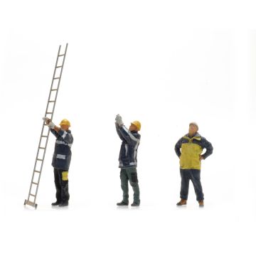 Artitec Gleisarbeiter mit Leiter 1990 -  Fertigmodell aus Resin, lackiert - H0 / 1:87 (AR5870009)