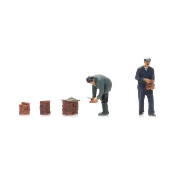 Artitec Maurer 1930-1990ma" -  Fertigmodell aus Resin, lackiert - H0 / 1:87 (AR5870013)