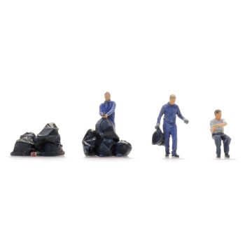Artitec Müllmänner 1960-1990 -  Fertigmodell aus Resin, lackiert - H0 / 1:87 (AR5870020)