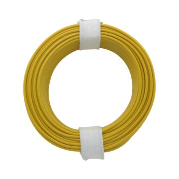 Donau Elektronik Kupferschalt Litze LiY - 0.14mm² - gelb - 10m (DO118-3)