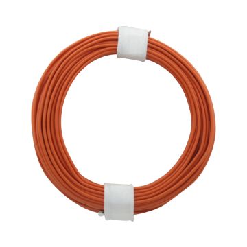 Donau Elektronik Kupferschalt Litze LiY - 0.14mm² - orange - 10m (DO118-7)