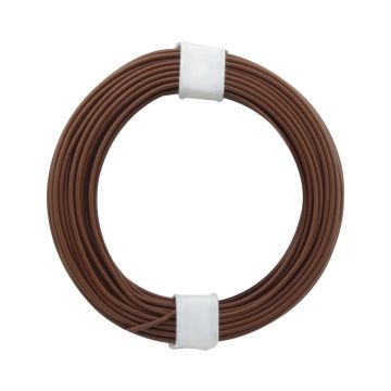 Donau Elektronik Kupferschalt Litze LiY - 0.14mm² - braun - 10m (DO118-8)