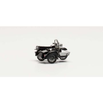 Herpa MZ 250 + zijspan, zilver - H0 / 1:87 (H053433-006)