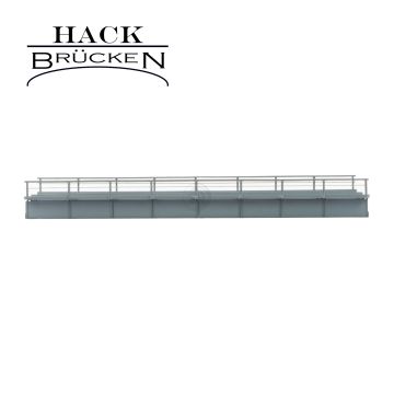 Hack Brücken Blechträgerbrücke - 2-gleisig T30-2 - Grau - 30cm - H0 / 1:87 (12220)