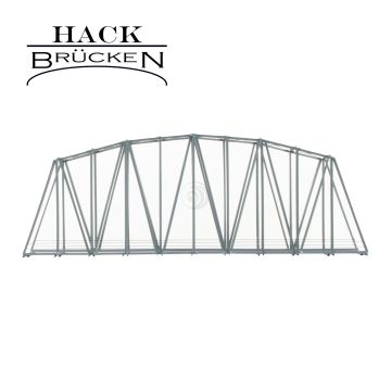 Hack Brücken Bogenbrücke - 1-gleisig B42 - Grau - 40cm - H0 / 1:87 (13250)
