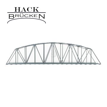 Hack Brücken Bogenbrücke - 2-gleisig B50-2 - Grau - 50cm - H0 / 1:87 (13500)