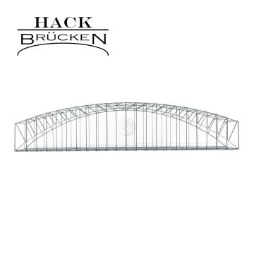 Hack Brücken Bogenbrücke - 2-gleisig B75 - Grau - 74,5cm - H0 / 1:87 (13540)